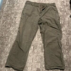 Carhartt Dungarees Work Pants for Men, Size 38Wx30L - Gravel color